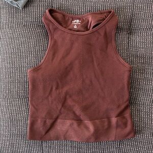 YPB Chocolate Ribbed Tank Top